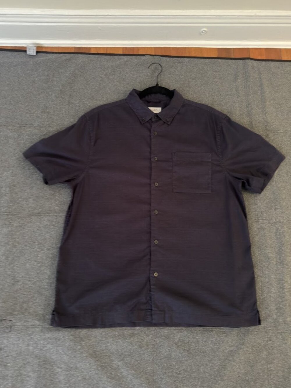 Navy Saturdays NYC Lightweight Short Sleeve Button Down